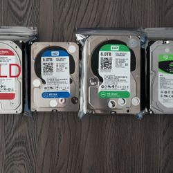 6TB Bare Internal Hard Disks (6 of them)