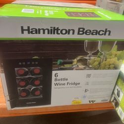 Hamilton Beach 6 Bottle Wine Fridge 