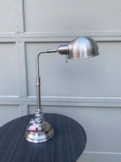 Brushed Nickel Adjustable Desk Lamp