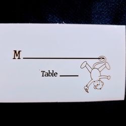 Sixteen (16) Whimsical Monkey Table Sitting Cards For Clip Holder