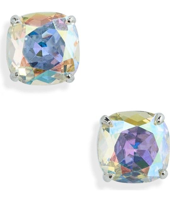 Kate Spade Silver AB Gumdrop Earrings 