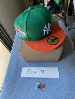Jae Tips Hat Club Exclusive New York Yankee Green/ Orange 7 3/8 Brand New