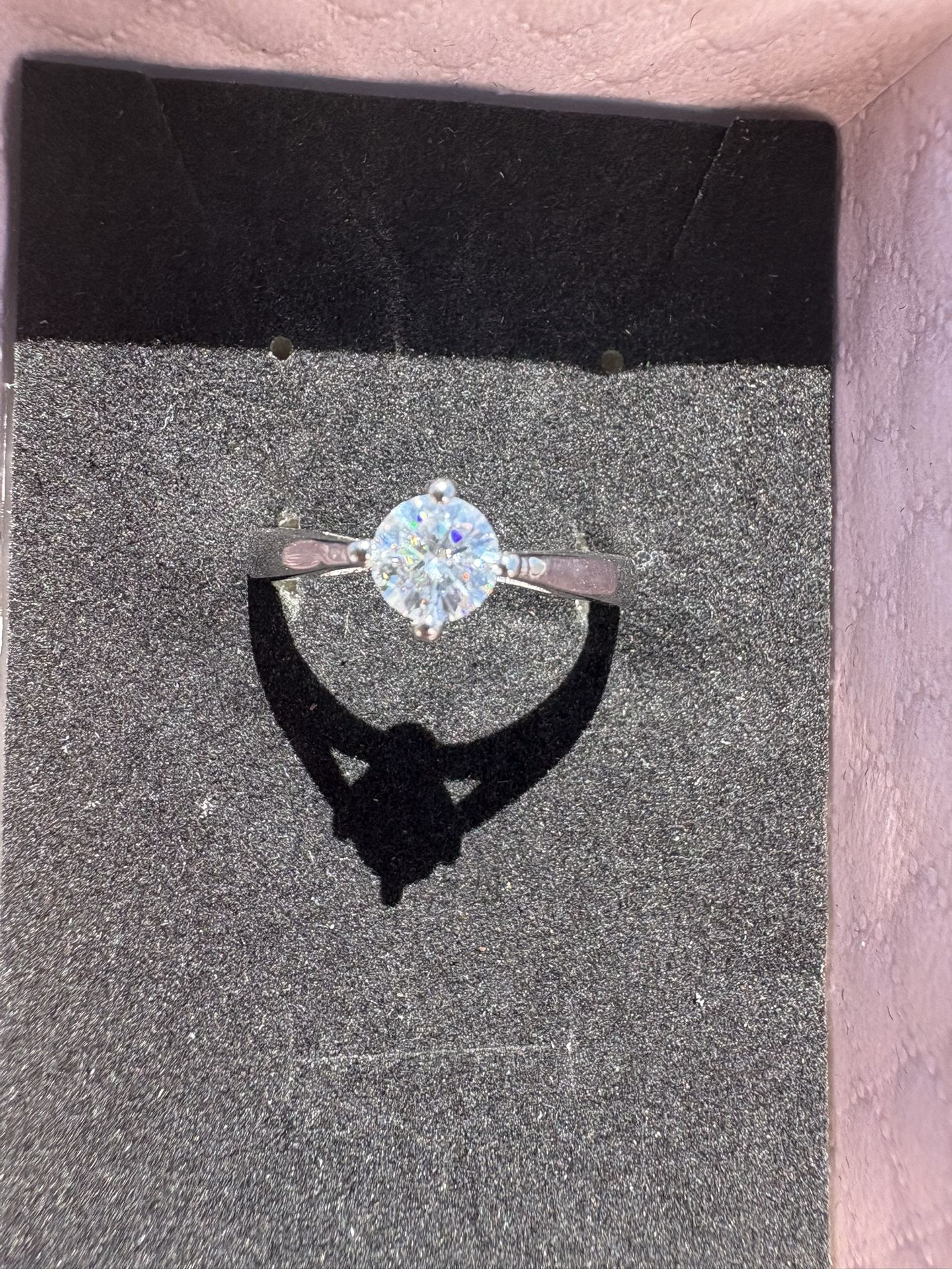 0.5 Carat moissanite ring / 925 Sterling Silver