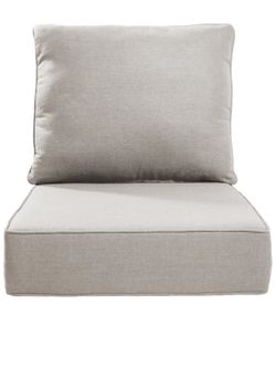 Deb outdoor 6” thick cushion set of 2 beige