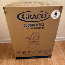 Graco DuoDiner DLX 6 in 1 High Chair | Converts to Dining Booster Seat, Youth Stool, Mathis