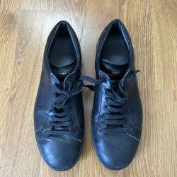 YSL Men’s Black Leather Shoes Size 43