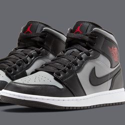 Jordan 1 Mid Shadow Red 