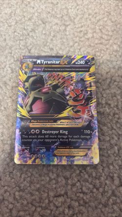 Pokemon M Tyranitar EX 43/98 Ancient Origins Holo Trading Card Collectible
