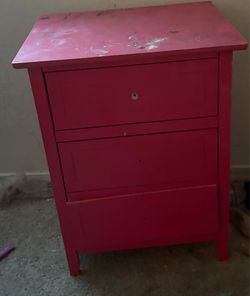 Pink dresser