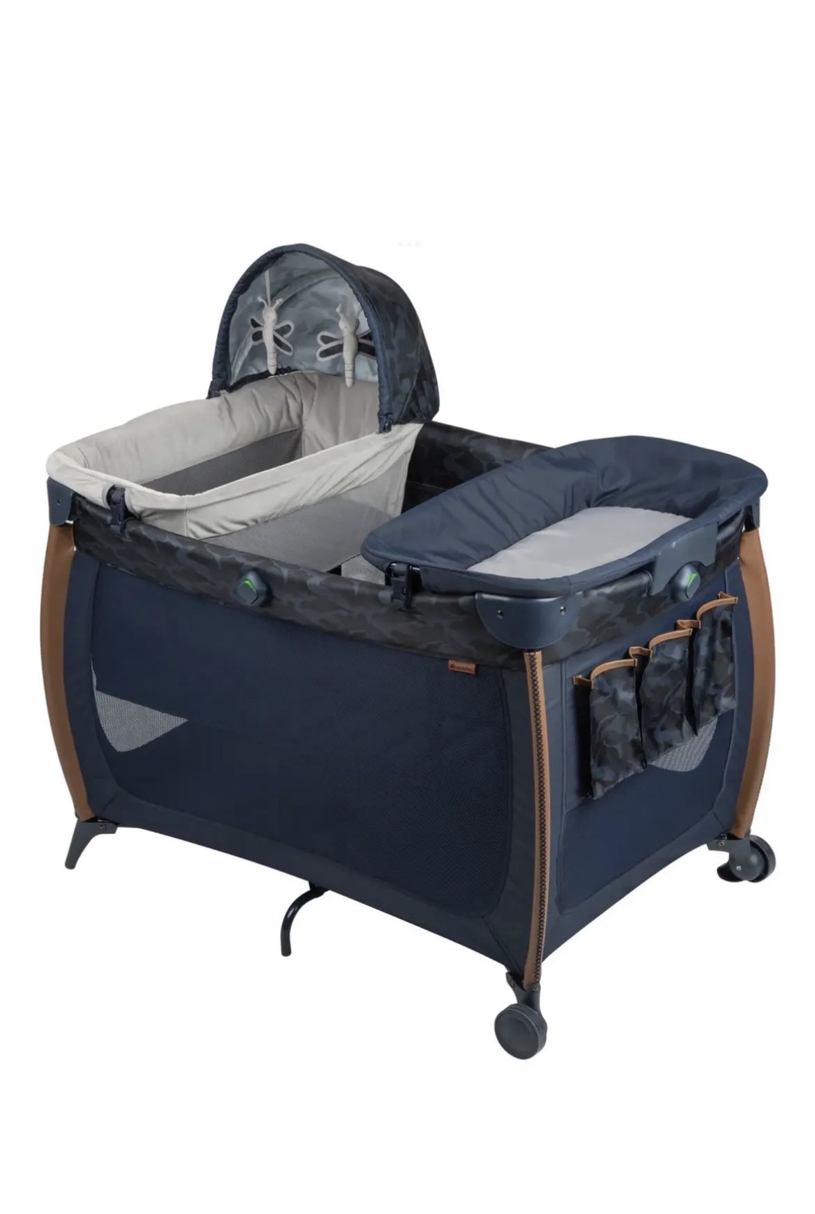 Monbebe Flex Deluxe Portable Playard with Bassinet/Changer, Camo