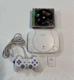 PS1 w/ Controller + Games!