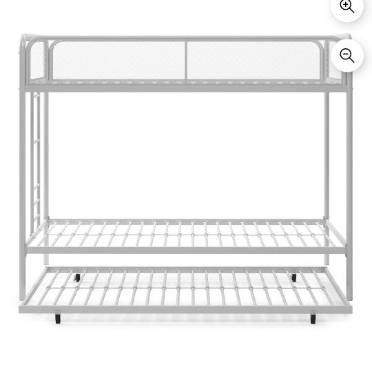 New Inbox Triple Twin Bunk Bed With Trundle Mattress Not Included