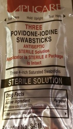 Chloraprep & Iodine Swab Sticks 3pk