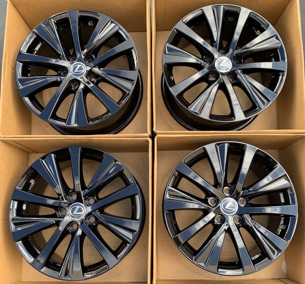 17” Lexus ES350 factory wheels rims gloss black new 2019 ES for Sale in ...