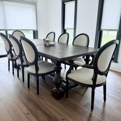 RH Dining Table & Chairs