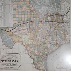 Texas Pacific Railroad Map