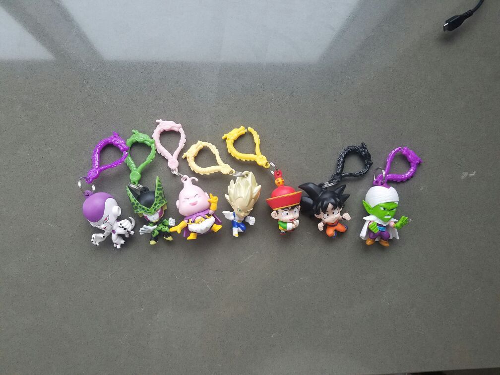 Dragon Ball z key chains or clips collectible