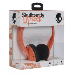 Lot of 4 Brand New Skullcandy Supreme Sound Uprock Headphones in Dark Orange