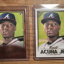 (2) 2018 Ronald Acuna Jr Topps Gallery Rookie Cards