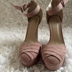 Zapato Tacón Rosa Size 8