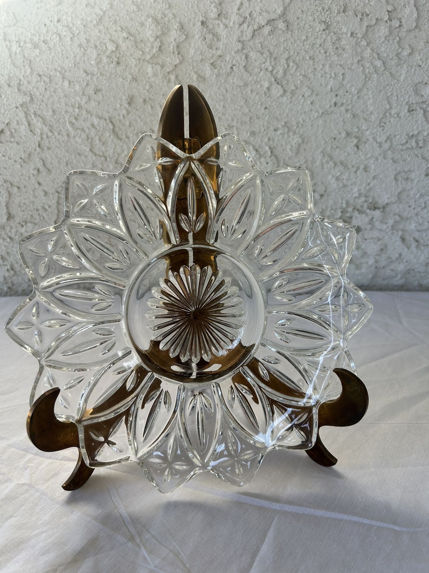 Federal Glass Petal Starburst Bowl