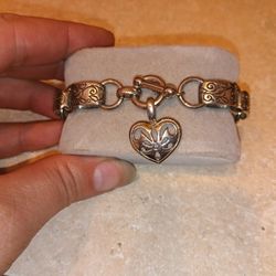 Vintage Victorian Style Silver Bracelet 