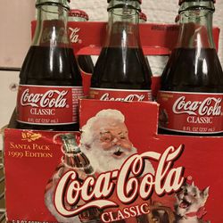 Classic Coca Cola Bottles Set Of 6 