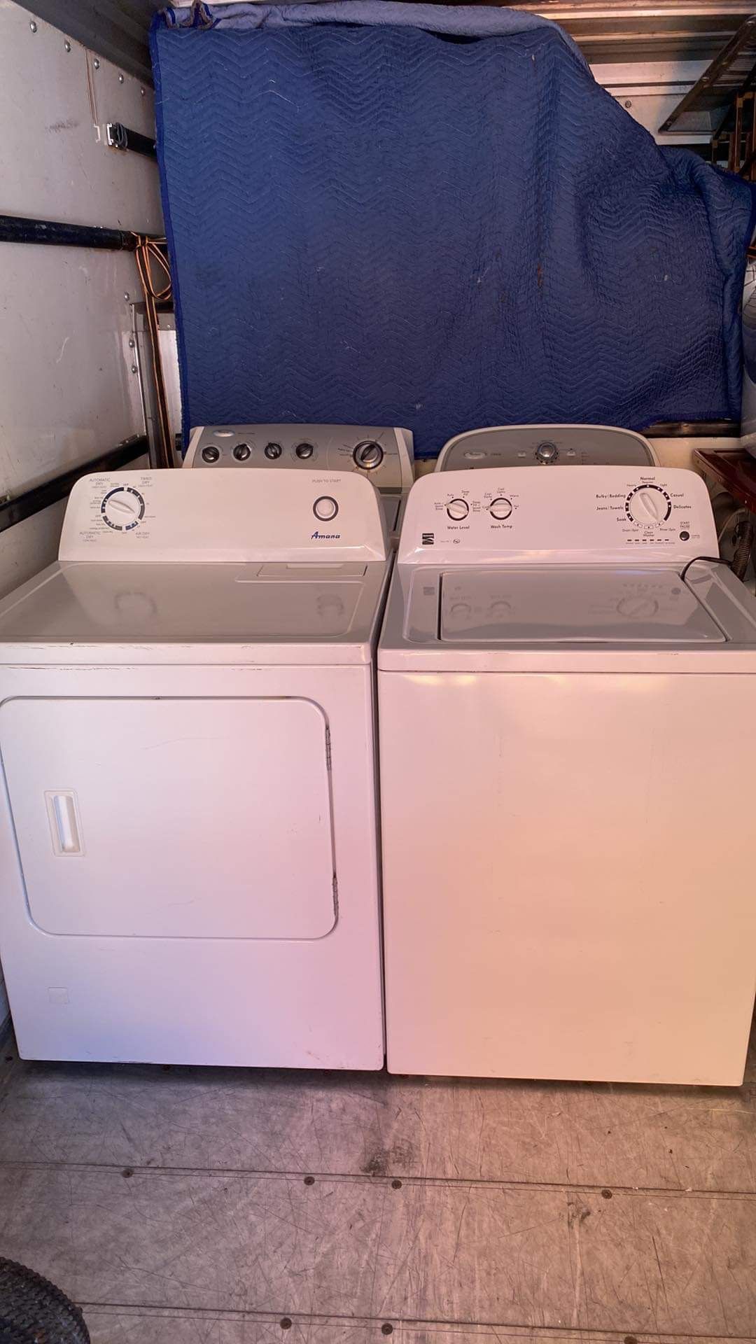 Kenmore Washer And Amana Gas Dryer Ser For $420