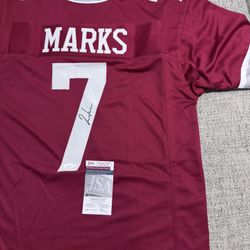 JOQUAVIOUS MARKS Signed Autograph Custom Jersey- JSA Coa- Mississippi State
