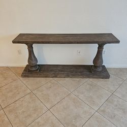 Farrer 71" Solid Wood Console Table Ophelia & Co - Retail: $950