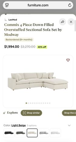 Sectional Sofa Cloud Couch