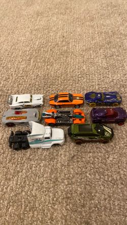 8 toy cars