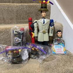 Original 1999 McDonalds Inspector Gadget Happy Meal figure w/ extra parts