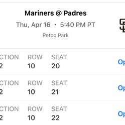 Padres vs mariners