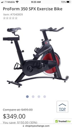 Proform 350 spx online exercise bike