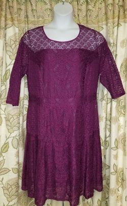 NY collection 2x purple dress