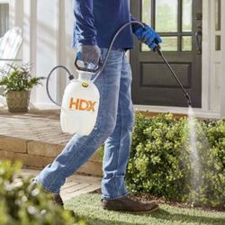 Pump Sprayer for Garden Plant Spray Grip Handle Hose w Adjustable Nozzle 2 GAL