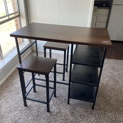 Dining Counter Table With Stools