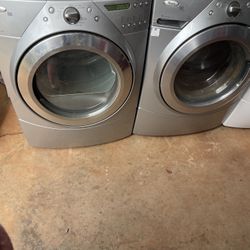 Whirlpool “Gray” frontload washer And Dryer 