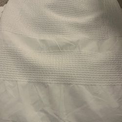 Beautiful HOTEL COLLECTION White Cotton Duvet Cover! 