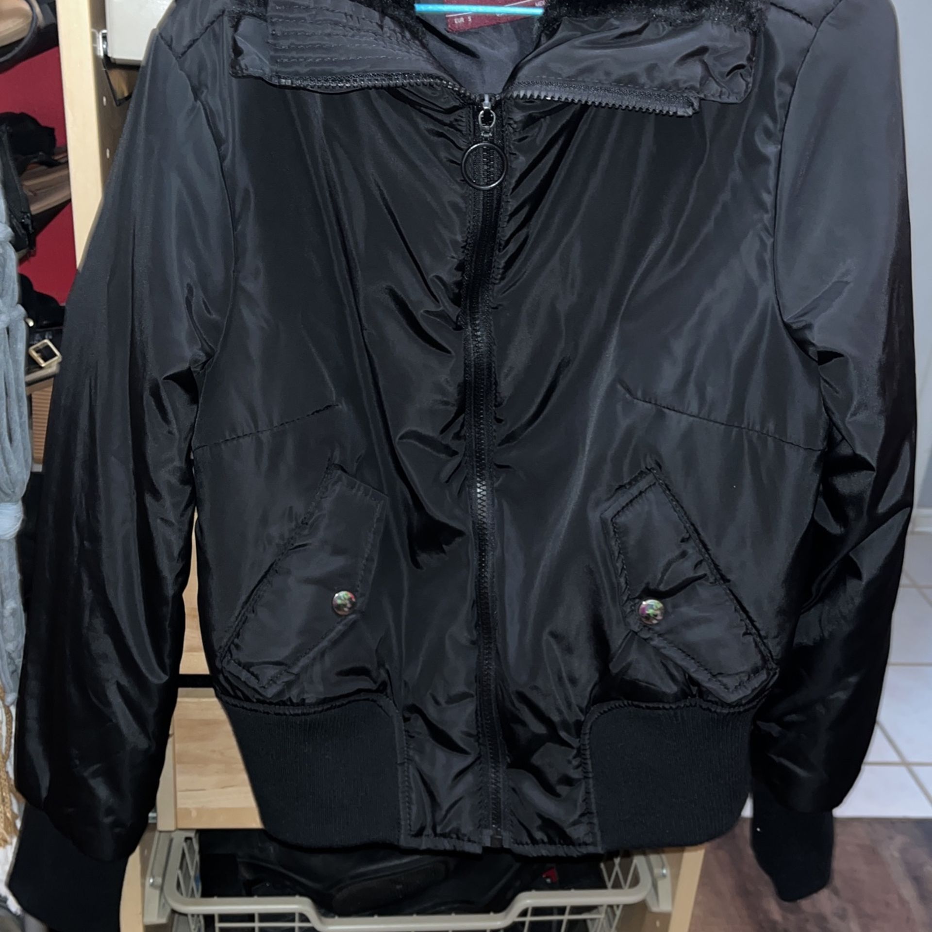 Cisono Los Angeles Outerwear Jacket With Fur Collar