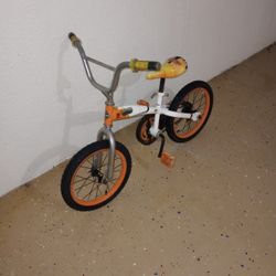 Kids Huffy Bike Orange And White