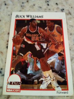 Vintage 1991 nba hoops basketball/ buck Williams/ blazers/ forward/ card # 36