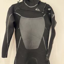 4/3 Quiksilver Hooded Chest Zip Fullsuit Wetsuit (Men’s Size M)