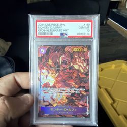 ONE PIECE Monkey D. Luffy Alternate Art OP09-119 2024 PSA10 DDP