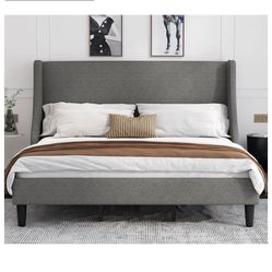 Wingback King Bed Frame