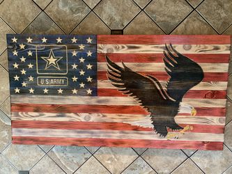 Unique artisan US flag