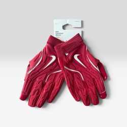 NEW Nike Superbad 7.0 NFL Padded Football Gloves 3XL XXXL Red White Magnigrip+