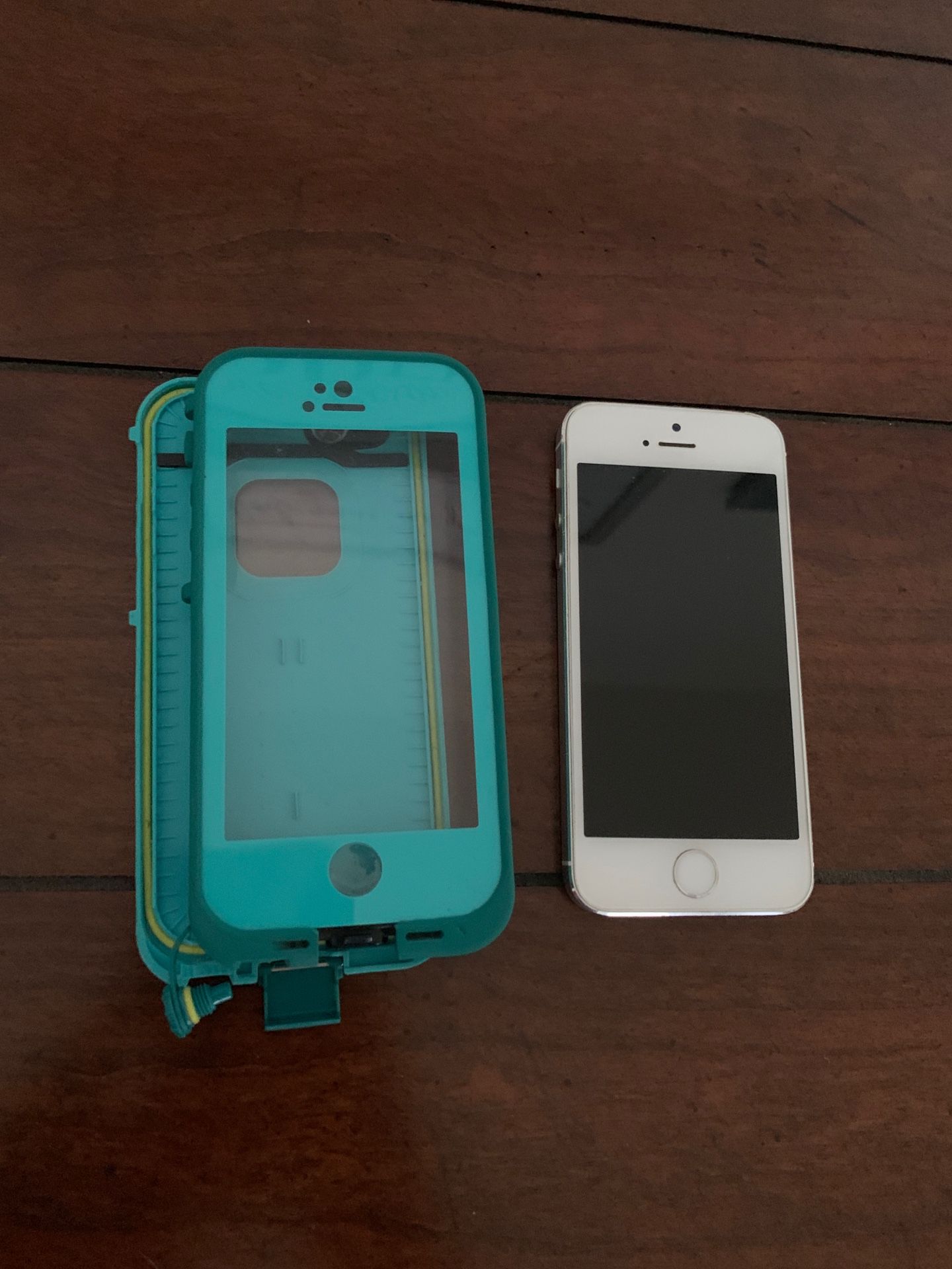 IPhone 5s with life proof case, works perfectly, UNLOCKED!