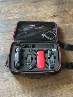 DJI Spark Fly More Combo (Red) – Low Flight Time